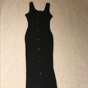 PRETTY LITTLE THING - black maxi tank dress size 4